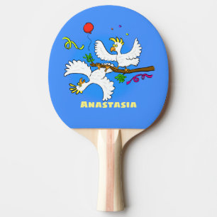 Raquete De Ping Pong Bicatuta de pássaros engraçados