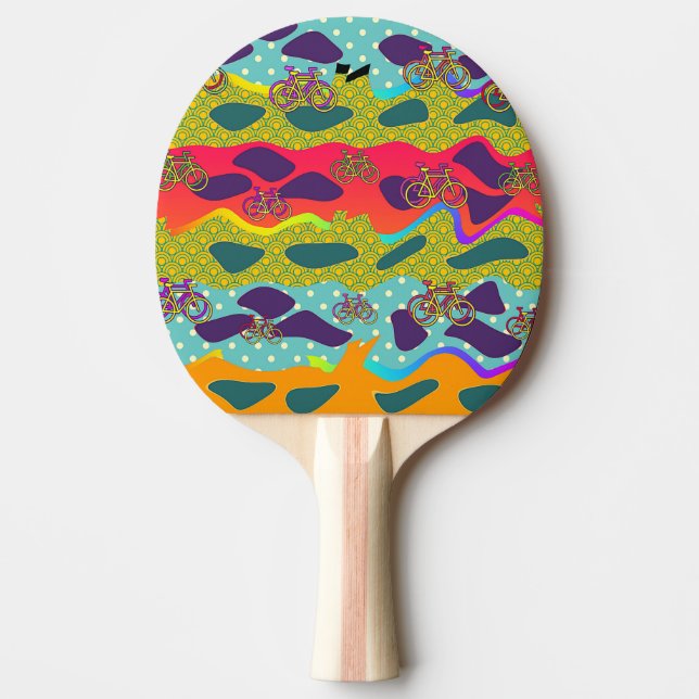 Raquete De Ping Pong Bicicleta Diversão (Frente)