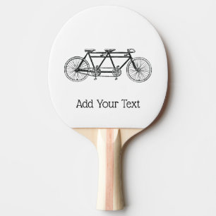 Raquete De Ping Pong Bicicleta do vintage construída para