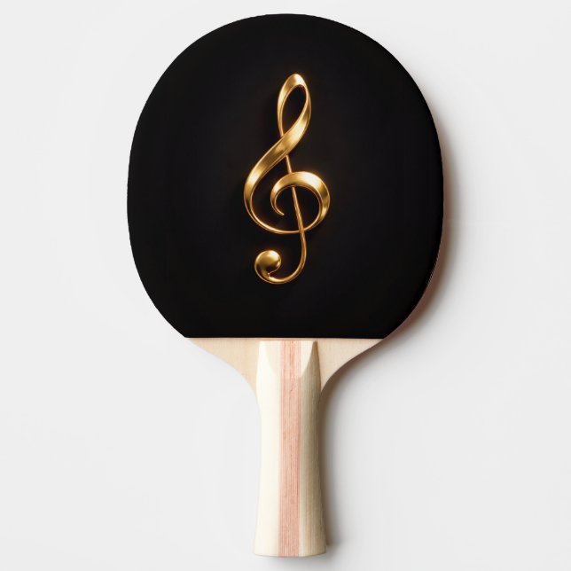 Raquete de ping pong Black 4 Luxe, clave de sol do (Frente)