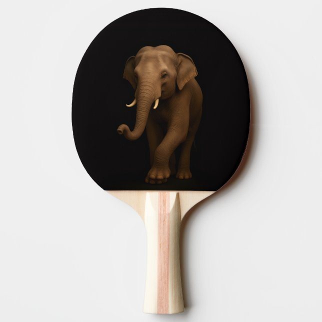 Raquete de ping pong Black 4 Luxe, Elefante Indian (Verso)