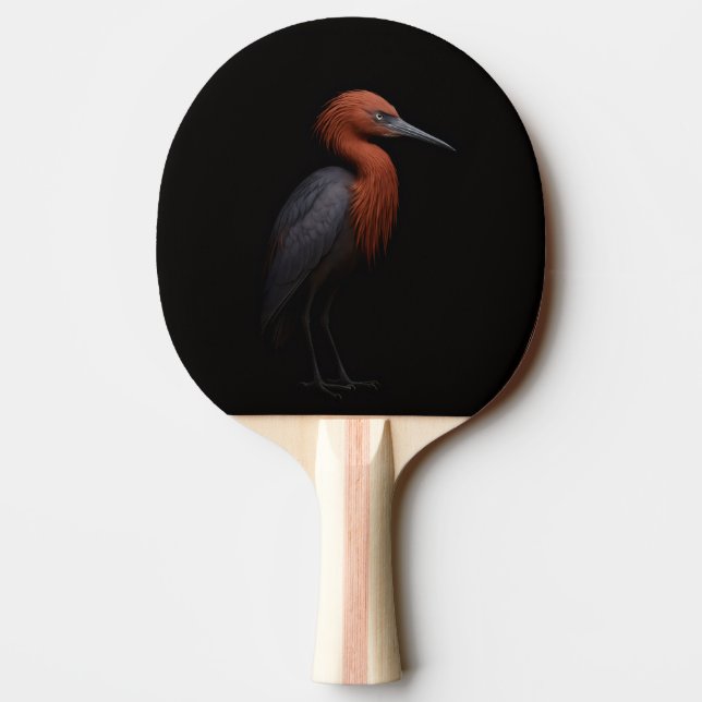 Raquete de ping pong Black 4 Luxe, Garça-vermelha (Verso)