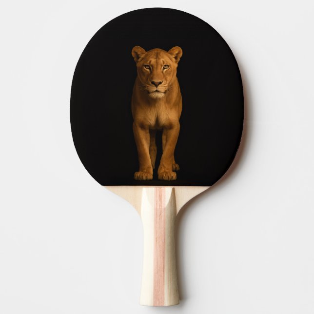 Raquete de ping pong Black 4 Luxe, Noble Lioness (Frente)