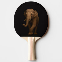 Black 4 Luxe ping pong paddle, Indian Elephant