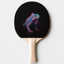 Black 4 Luxe ping pong paddle, Pink Iguana
