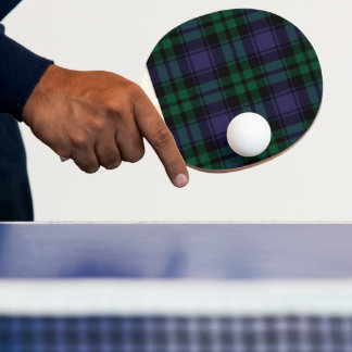 Raquete De Ping Pong Black Watch Tartan, Plaid