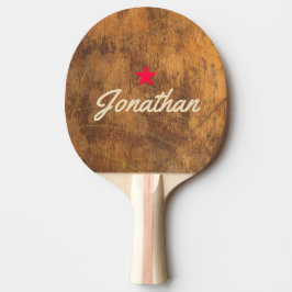 Raquete De Ping Pong Bloco de Corte Vintage Star Assinatura