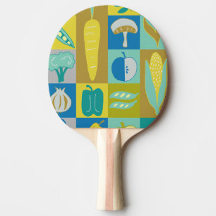 Raquete De Ping Pong Blocos de vegetais II