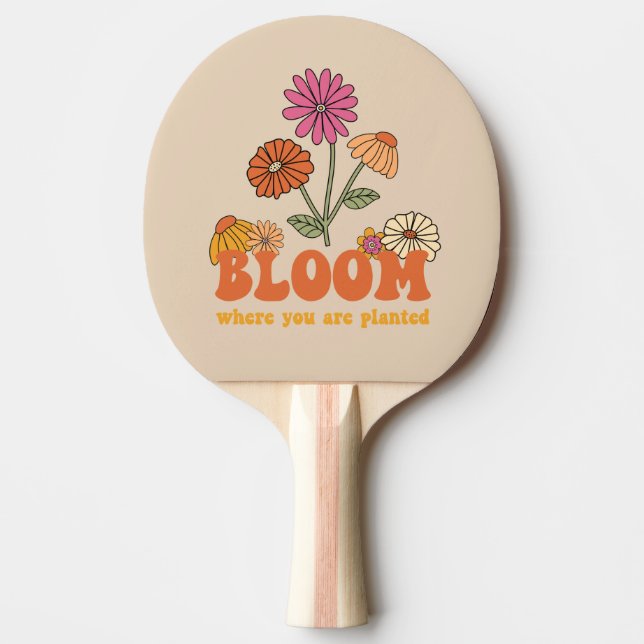 Raquete De Ping Pong Bloom onde você está plantado (Frente)