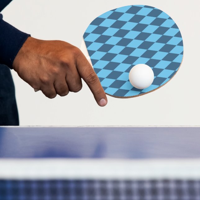 Raquete De Ping Pong Blue Bavaria Rhombus Flag Pattern (Insitu)