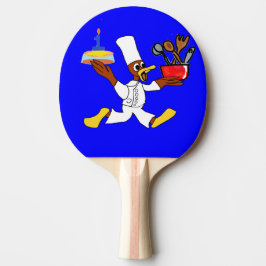 Raquete De Ping Pong Blue Chef Ducky Kazoo Birthday Ping Pong Paddle