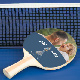 Raquete De Ping Pong Blue Diamond Metálico Rei Xadrez Dia dos Pais
