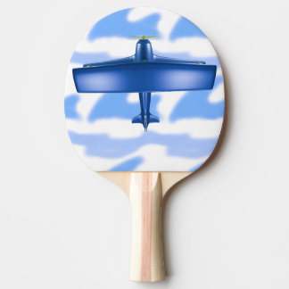 Raquete De Ping Pong Blue Plane Aviation SkyBlue Cloud Ping Pong Pino