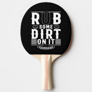 Raquete De Ping Pong Bola De Beisebol Engraçada Nela