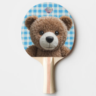 Raquete De Ping Pong Bola de Ping Pong para crianças impressas - Urso d