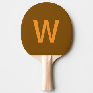 Raquete De Ping Pong Bola de Ping Pong Personalizada marrom e amarela m