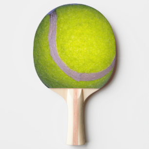 Raquete De Ping Pong Bola Tênis amarela,