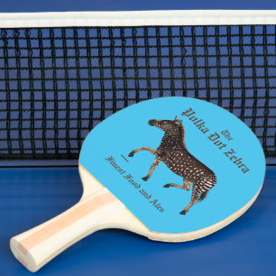 Raquete De Ping Pong Bolinhas Zebra - Pub Inglês