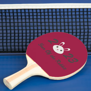 Raquete De Ping Pong Bonito 2023 Ano do Coelho