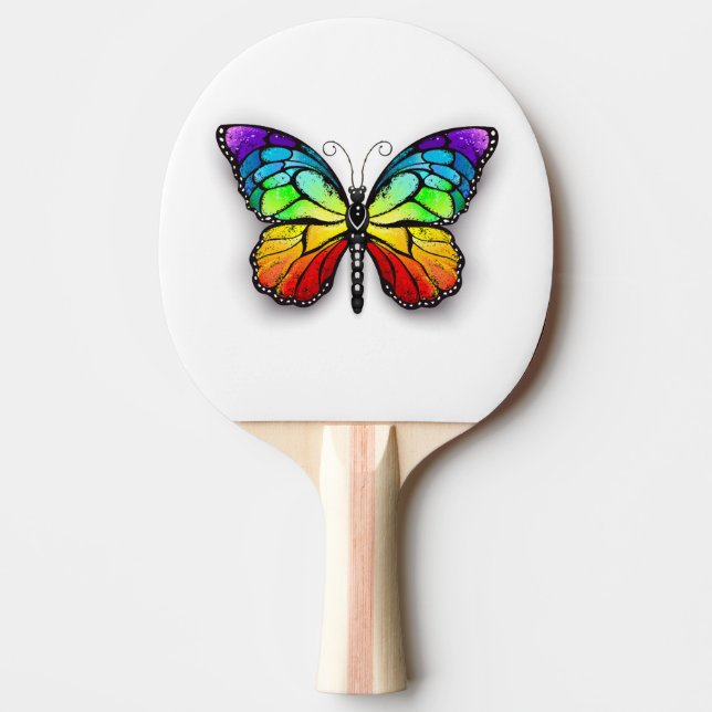 Raquete De Ping Pong Borboleta monarca Arco-íris (Frente)