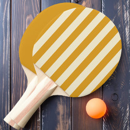 Raquete De Ping Pong Botão-de-ouro Queimado Listras e Sólido Polo