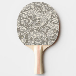 Raquete De Ping Pong Botão de solteiro em damasco antigo William Morris