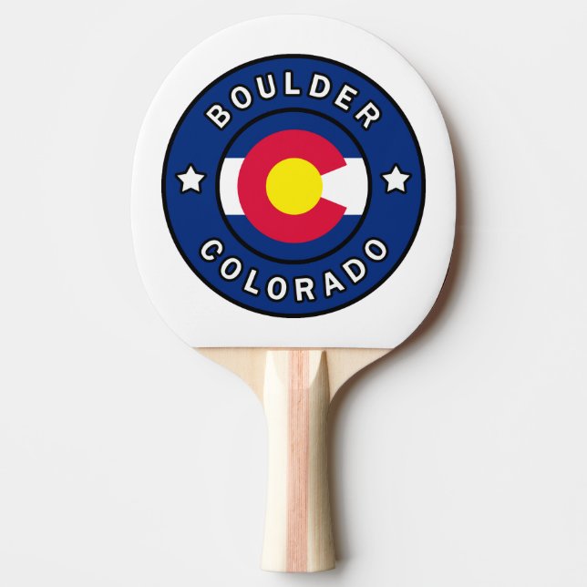 Raquete De Ping Pong Boulder Colorado (Frente)