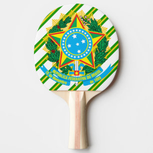 Raquete De Ping Pong Braços do casaco de Brasil