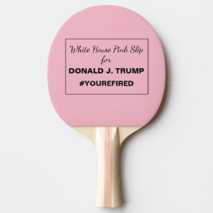 Raquete De Ping Pong Branca, Pink Slip, para Resistência à Tremor