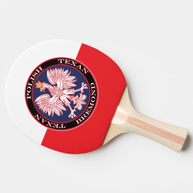 Raquete De Ping Pong Bremond Round Polonês Texan (Lateral)