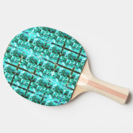 Raquete De Ping Pong Brilhante azul claro, quadrados ou dentro de image