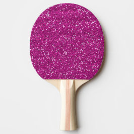 Raquete De Ping Pong Brilho à moda do rosa quente