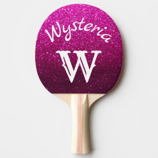 Raquete De Ping Pong Brilho Brilhante Cor-de-Rosa Brilhante Espalha Mon