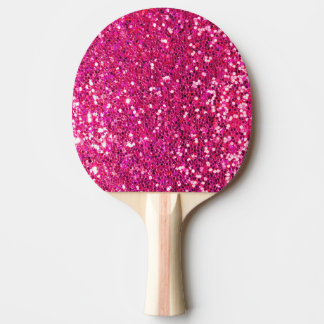 Raquete De Ping Pong Brilho cor-de-rosa