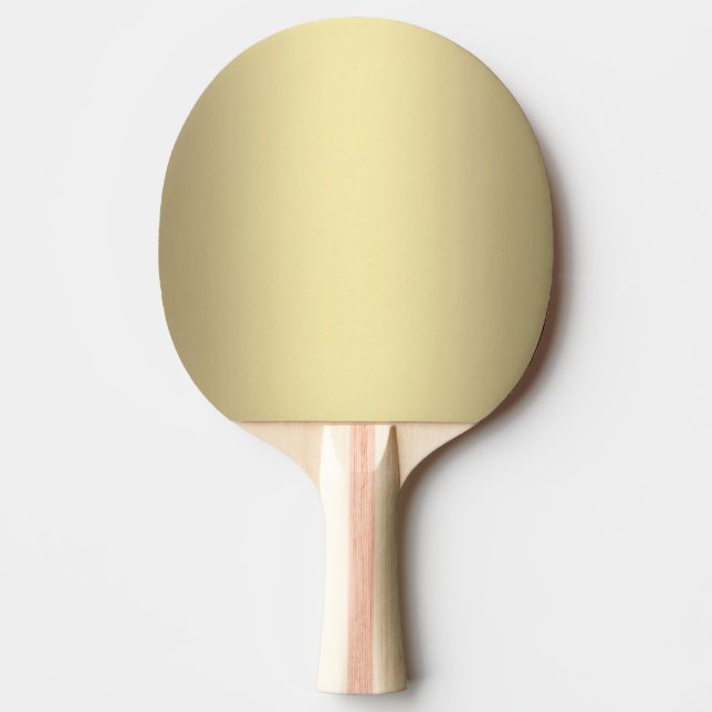 Raquete De Ping Pong Brilho Dourado (Frente)