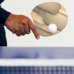 Raquete De Ping Pong Brown Hues Modern Art