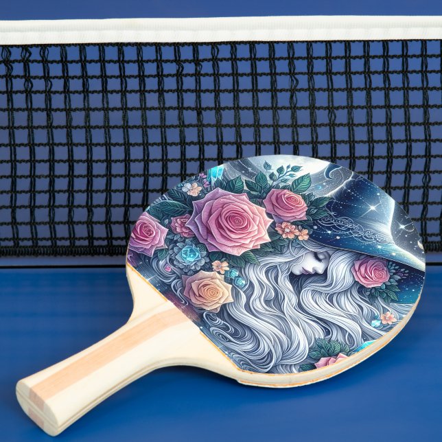 Raquete De Ping Pong Bruxa da Rosa Celestial Paisagem dos Sonhos (Insitu)