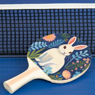 Raquete De Ping Pong Bunny Floral
