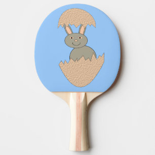 Raquete De Ping Pong Bunny Hatching from Egg Weird Ping Pong Paddle
