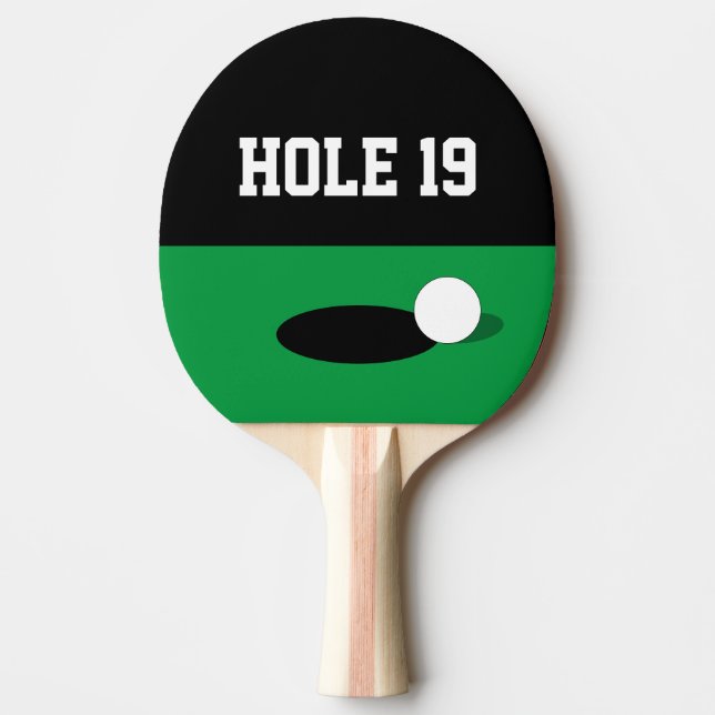 Raquete De Ping Pong Buraco engraçado 19 mesa de golfe remo (Frente)