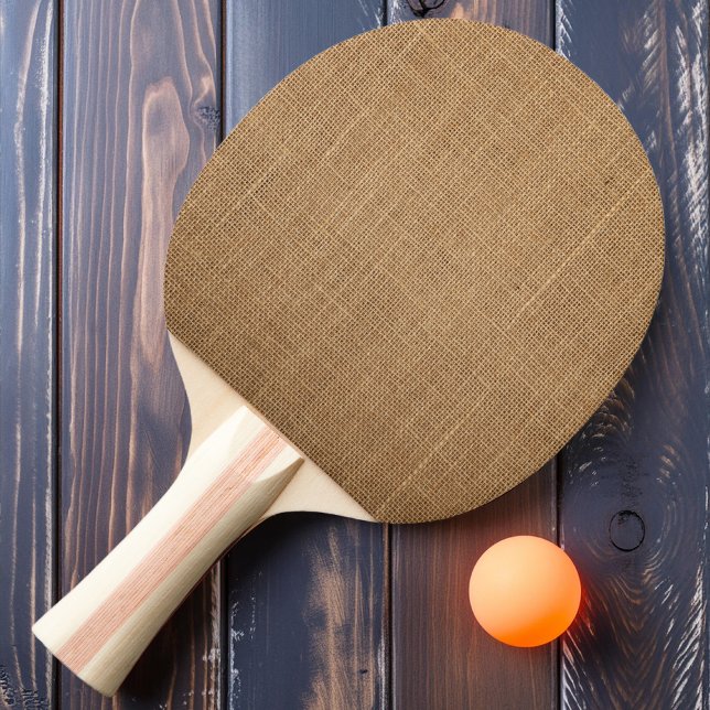 Raquete De Ping Pong Burlap Marrom   (Criador carregado)