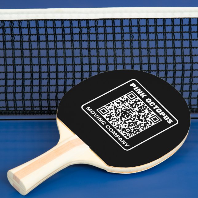 Raquete De Ping Pong Business Marketing QR Code (Insitu)