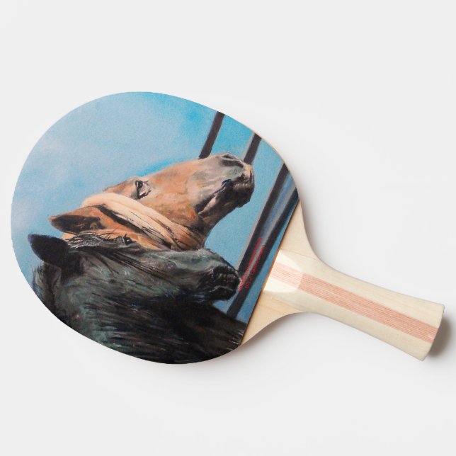 Raquete De Ping Pong Caballos/Cabalos/Horses (Lateral)