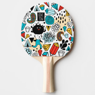 Raquete De Ping Pong Cabeça louca