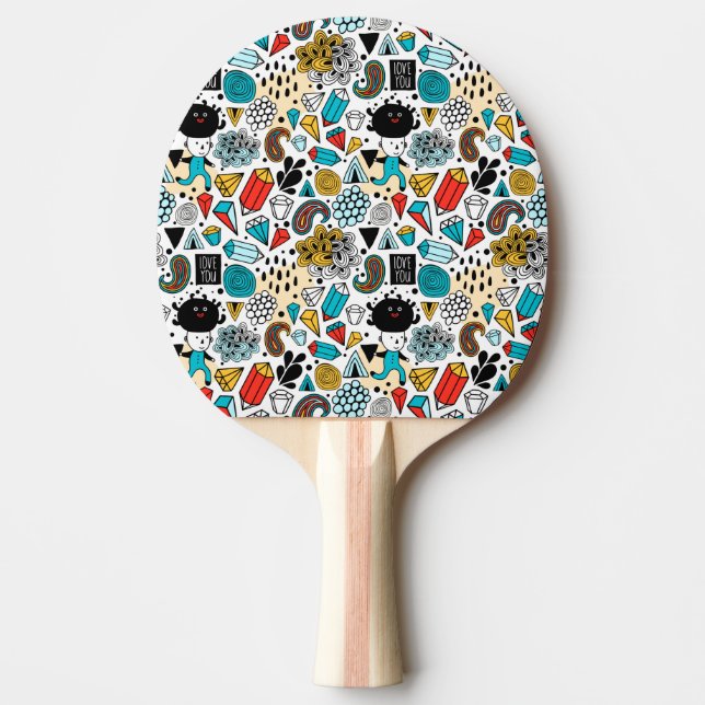 Raquete De Ping Pong Cabeça louca (Frente)