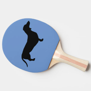 Raquete De Ping Pong Cabelo Curto Dachshund - Silhouette 1