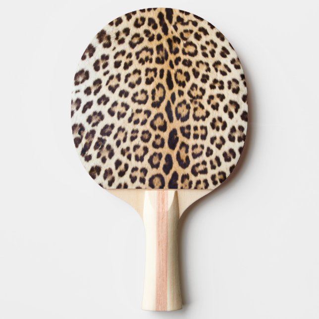 Raquete De Ping Pong Cabelo-leopardo (Frente)