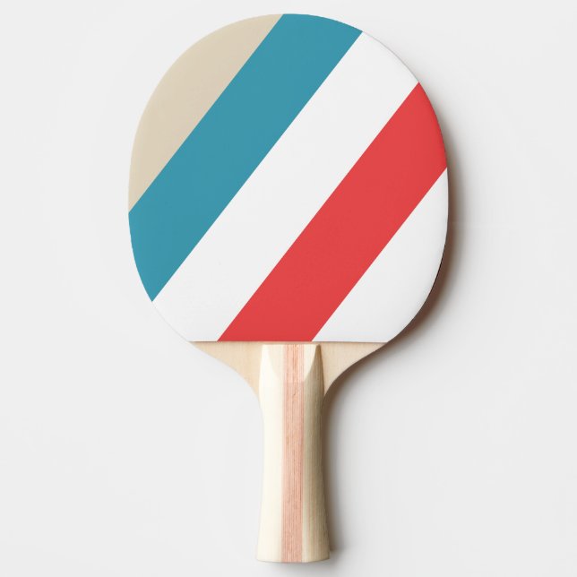 Raquete De Ping Pong Caçador de Nuvens Listras Ousadas (Frente)
