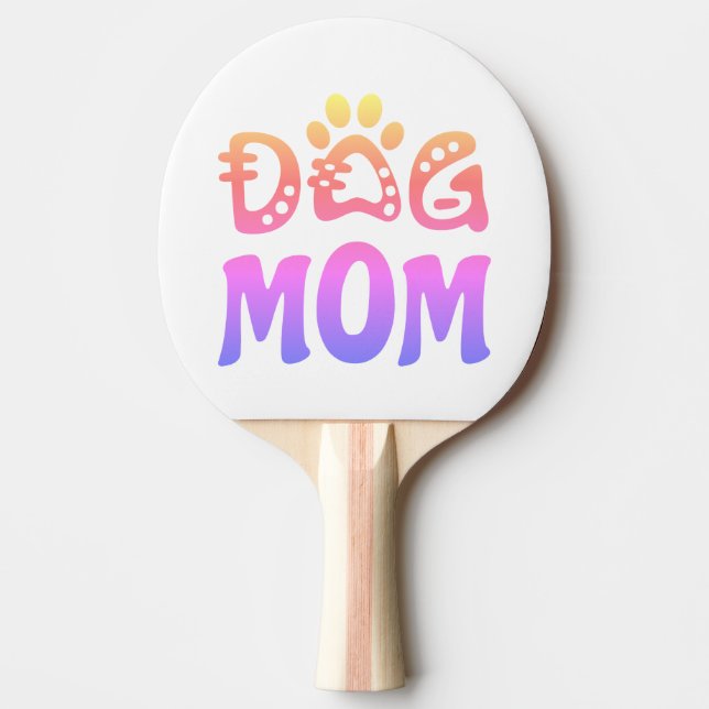 Raquete De Ping Pong Cachorro Mãe (Frente)