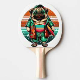 Raquete De Ping Pong Cachorro Pug